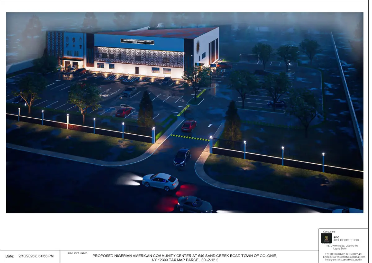 Building exterior shown under bright, clear daylight conditions.